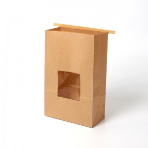 PriceList for Custom Food-Grade Kraft Paper Recycled Brown Color Paper Bag with Logo Printed for packaging Shopping