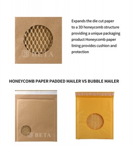 High Quality Logistics Solution Multiple Applications Paper Cushion Pad Buffer Packaging Kraft Wrapping Bubble Mailer Bags