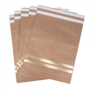 Factory Promotional Wholesale Security Strong Kraft Paper Rigid Envelop Bag