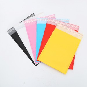 Discount wholesale Custom Printed Various Color Co-Extruded Foil Plastic Padded Envelopes Poly Mailing Bubble Mailer S