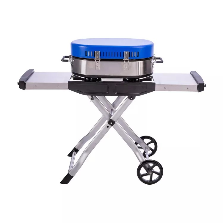 Outdoor  Portable and Foldable  Propane Two Burner Gas stainless BBQ Grill