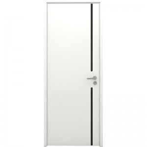OEM Customized Bevelled Glass Internal Doors - White Veneered Interior Doors – CREATIVO