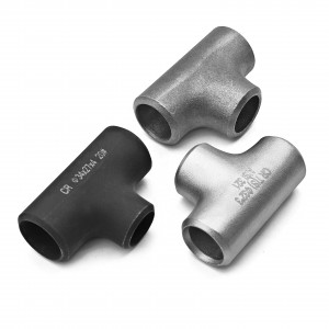 Stainless Steel Pipe Fittings Stainless Steel Equal Tee Bw Pipe Fittings SS316L Equal Tee Reducing Tee Transition Tee