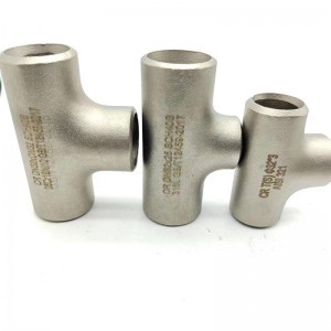 SS304 316 Pipe Fitting Butt Welding Stainless Steel Reducing Outlet Tee
