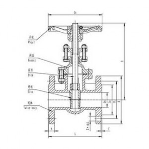 Wedge gate valve A+Z41T/W-10/16