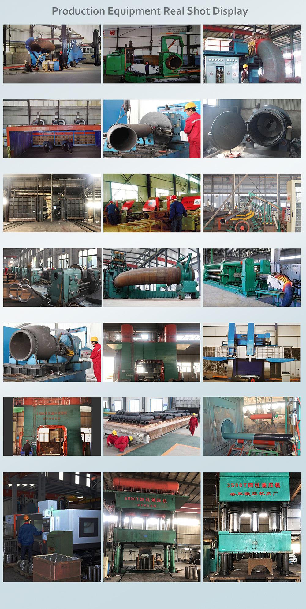 Pipe fittings and flanges production equipment
