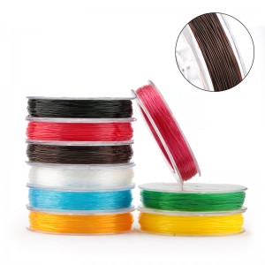 0.5MM-1.5MM colored elastic thread is used for bracelet and necklace making