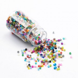 2MM Multicolor Glass Seed Beads Set Earrings Bracelet Necklace DIY Making
