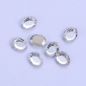 White love heart drop diamond glass crystal for nail decoration