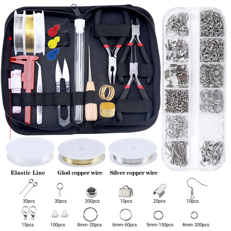 Jewelry making tool supplies kit suitable for making earrings Featured Image