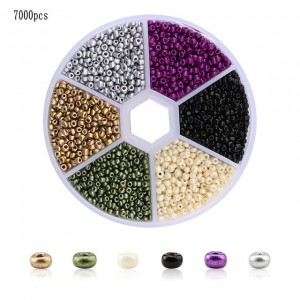 2MM Multicolor Glass Seed Beads Set Earrings Bracelet Necklace DIY Making