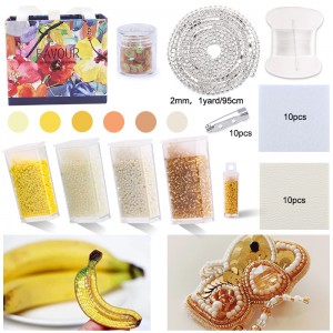Glass Seed Bead Embroidery Kits Beads For Needlewor