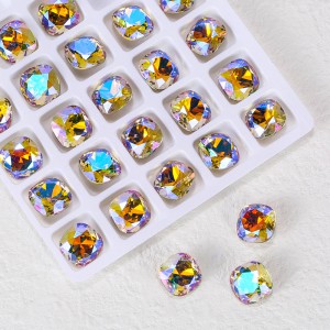 k9 high quality wide square crystal for diy nail sticker drill