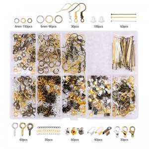 Jewelry making tool supplies kit suitable for making earrings