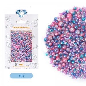 Set de perle pentru unghii ABS lucios de 1,5-6 mm pentru decorarea unghiilor.