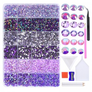 24 Grid Mixed Color Resin Drill Set For DIY Decoration