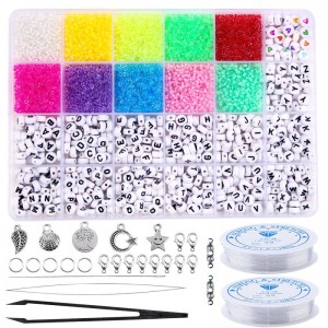 Glass Bead Kit for Making Jewelry/DIY Art Crafts