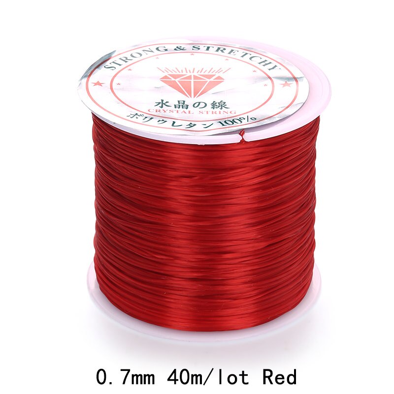 White Stretchy Elastic Crystal String Cord Thread for Jewelry Making  Beading Bracelet Wire (80 Yards 0.5 mm)