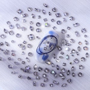 White mini small size flat bottom 5a love drop marquise zircon nail drill for nail art decoration