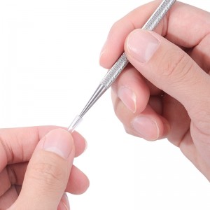 Stainless Steel Nail File Double Pointed Pointed Flat Head Multifunctional Nail Polishing Tool