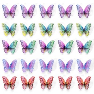 Line three-dimensional resin butterfly nail art accessories
