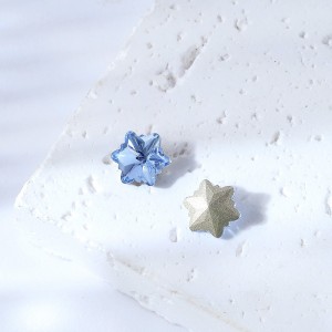 8mm Purple Star Snowflake Christmas Nail Art Rhinestones for Nail Art Decoration