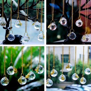 Wholesale new 20mm white crystal ball pendant crystal sun catcher for diy horoscope elements