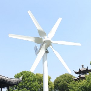 100W 200W 300W NEW DEVELOPED WIND TURBINE GENERATOR WITH 6 BLADES FREE CONTROLLER FOR HOME ROOF