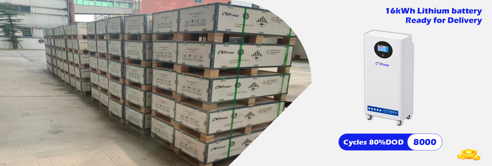 CSpower 16KWH lithium battery stock