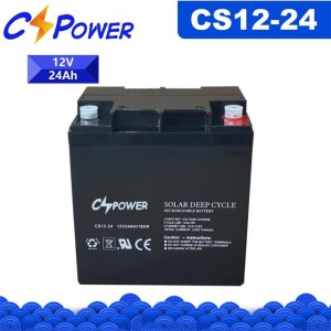 CSPower CS12-24 VRLA AGM bateria iraunkorra