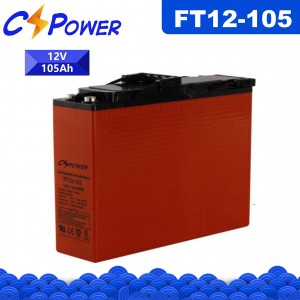CSPower FT12-105 Slitstarkt VRLA AGM-batteri