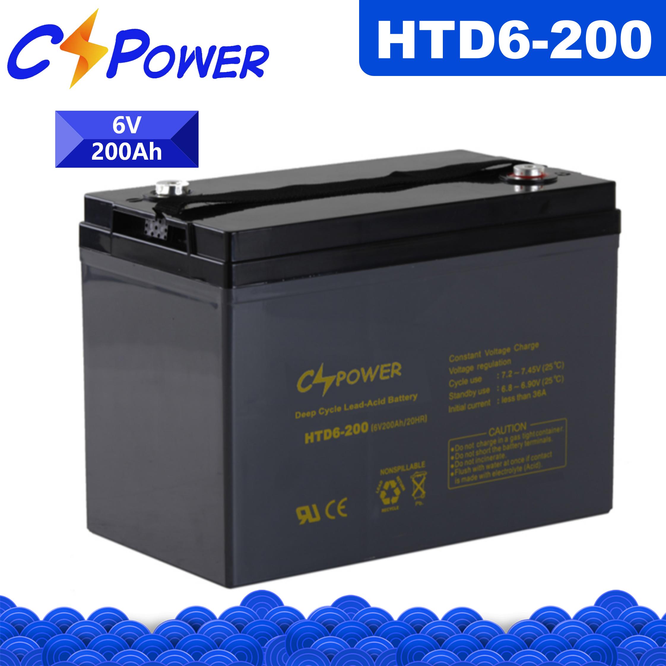 CSPower HTD6-200 Deep Cycle VRLA AGM Battery