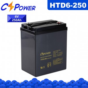 CSPower HTD6-250 ගැඹුරු චක්‍ර VRLA AGM බැටරිය