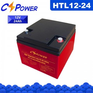 HTL Pro 12V24Ah Tenperatura handiko ziklo sakoneko GEL bateria