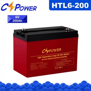 HTL Pro 6V200Ah Héichtemperatur Deep Cycle GEL Batterie