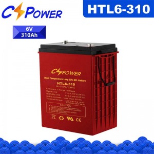 HTL Pro 6V310Ah augstas temperatūras dziļa cikla GEL akumulators