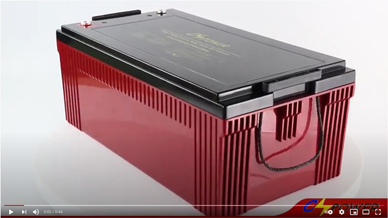 Vidéo : Batterie gel à cycle profond haute température CSPower HTL12-250 250AH