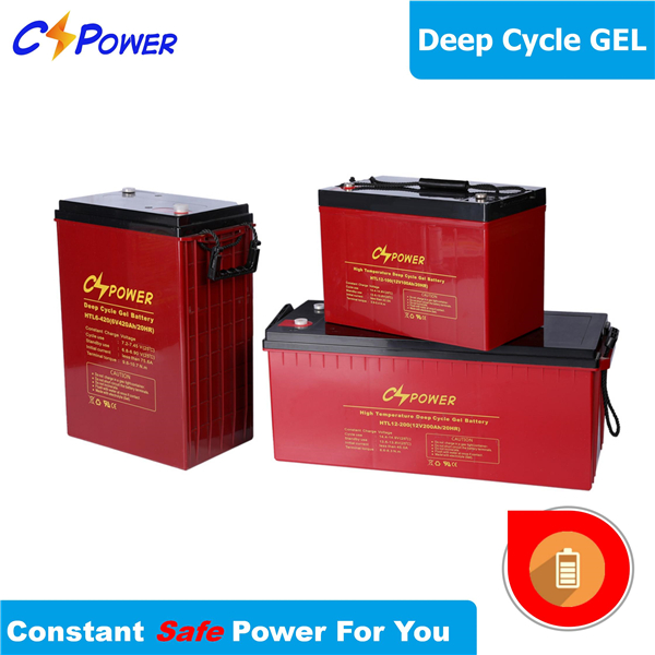 CSPOWER High Temperature deep cycle gel solar battery HTL