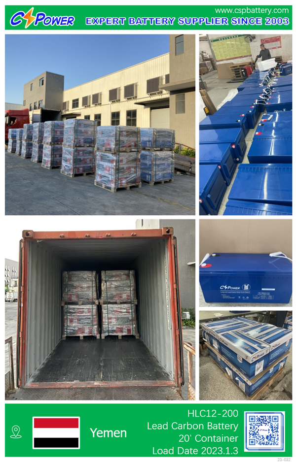 Cotainers by Containers to Yemen -CSPower Battery