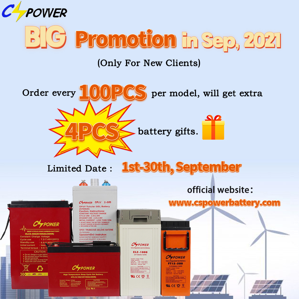 CSPOWER Battery Biggest Promotion Activity For Sep. 2021 Coming