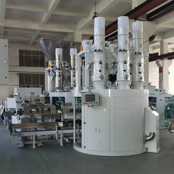 CT-8*25ZCF 8 Spout Semi Automatic Carrousel Packing Line