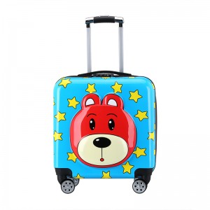 Custom Logo Cartoon Travel Trolley Luggage Bag Trolley School Bags Kids