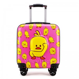 Ritenga Moko Cartoon Travel Trolley Luggage Bag Trolley School Bags Kids