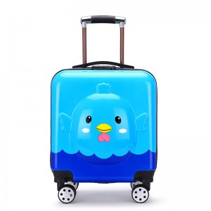 Custom nga Logo Cartoon Travel Trolley Luggage Bag Trolley School Bags Kids