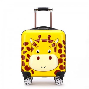 Custom Logo Cartoon Travel Trolley Bagage Bag Trolley School Bags Kids
