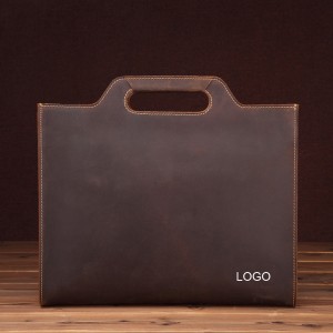 Personalizirana ekološki prihvatljiva kožna poslovna torba Uvozna carina