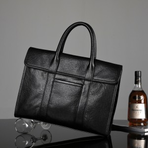 Logo New Leather Business Bag An Company Foto