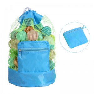 Высакаякасная калекцыйная сумка для пляжных сумак з сеткай