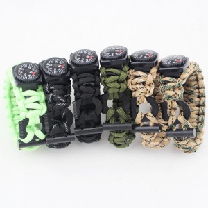 Outdoor Adventure Survival Bracelet With Woven Rope