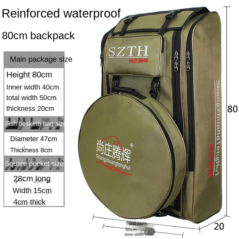 China Custom Trolley Bags Supplier –  Logo Customized Fishing Backpack Fishing Bag And Duty – FEIMA BAG